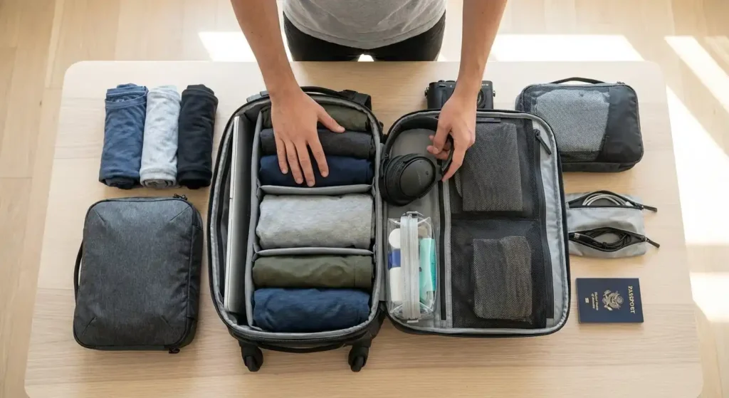 Organizing Inside The Backpack